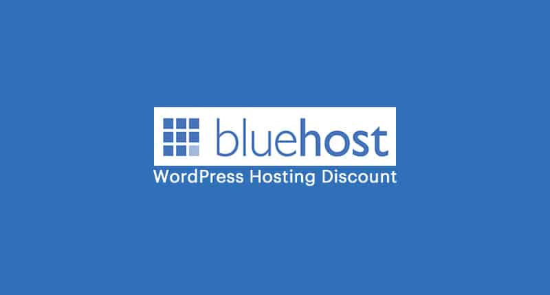 Bluehost WordPress Hosting Discount With Free Domain