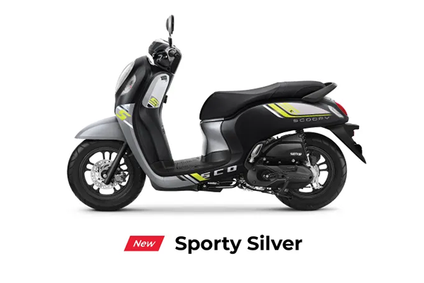 All New Scoopy Sporty Silver